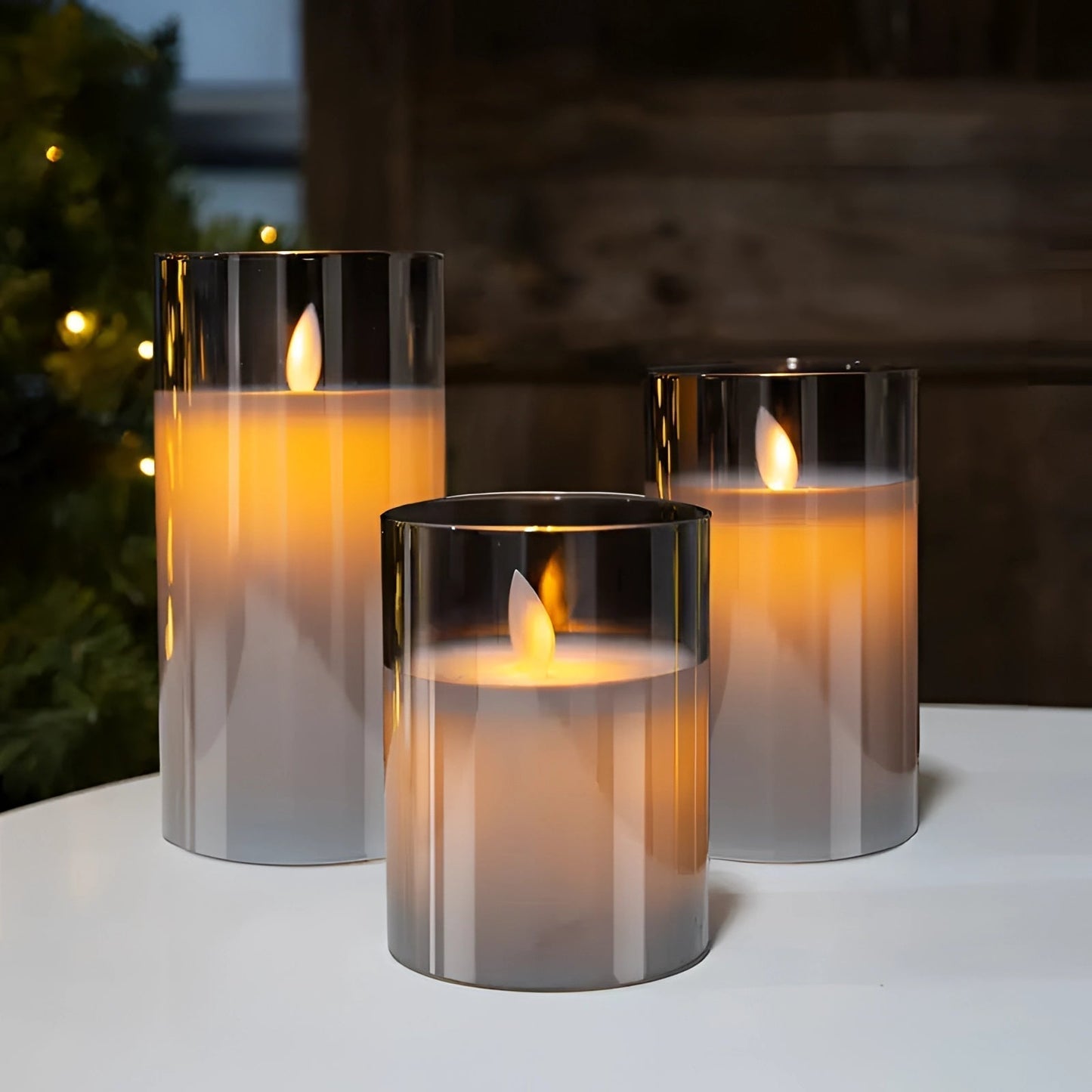 Decorative Flameless LED Candles Battery Operated Smokeless Flickering Warm White Candle Lights