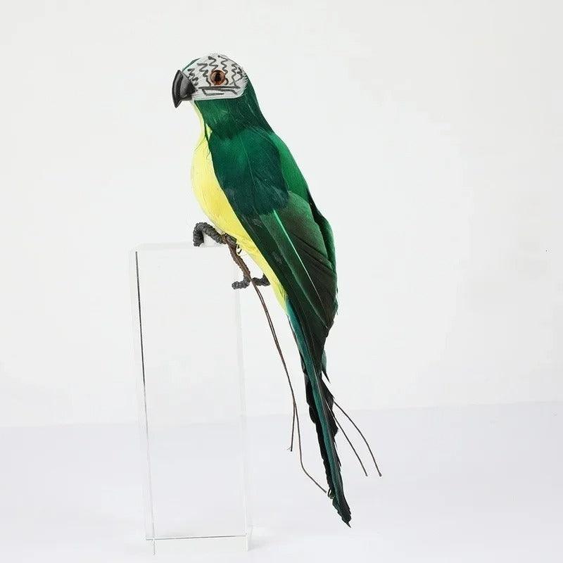 Decorative Hanging Parrot Bird Figurine Realistic Indoor and Outdoor Ornament