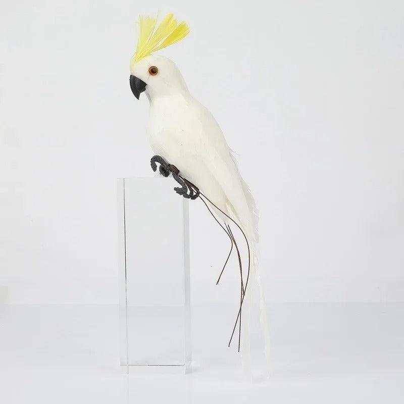 Decorative Hanging Parrot Bird Figurine Realistic Indoor and Outdoor Ornament
