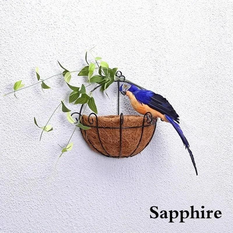 Decorative Hanging Parrot Bird Figurine Realistic Indoor and Outdoor Ornament