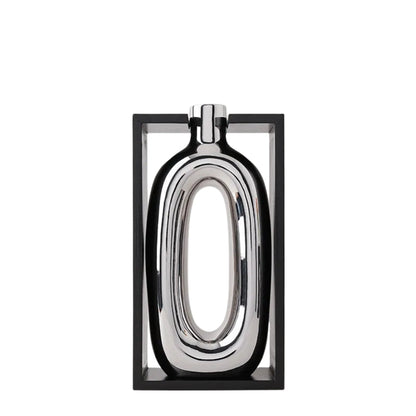 Decorative Hollow Cutout Vase Sculptural Home Display Accent