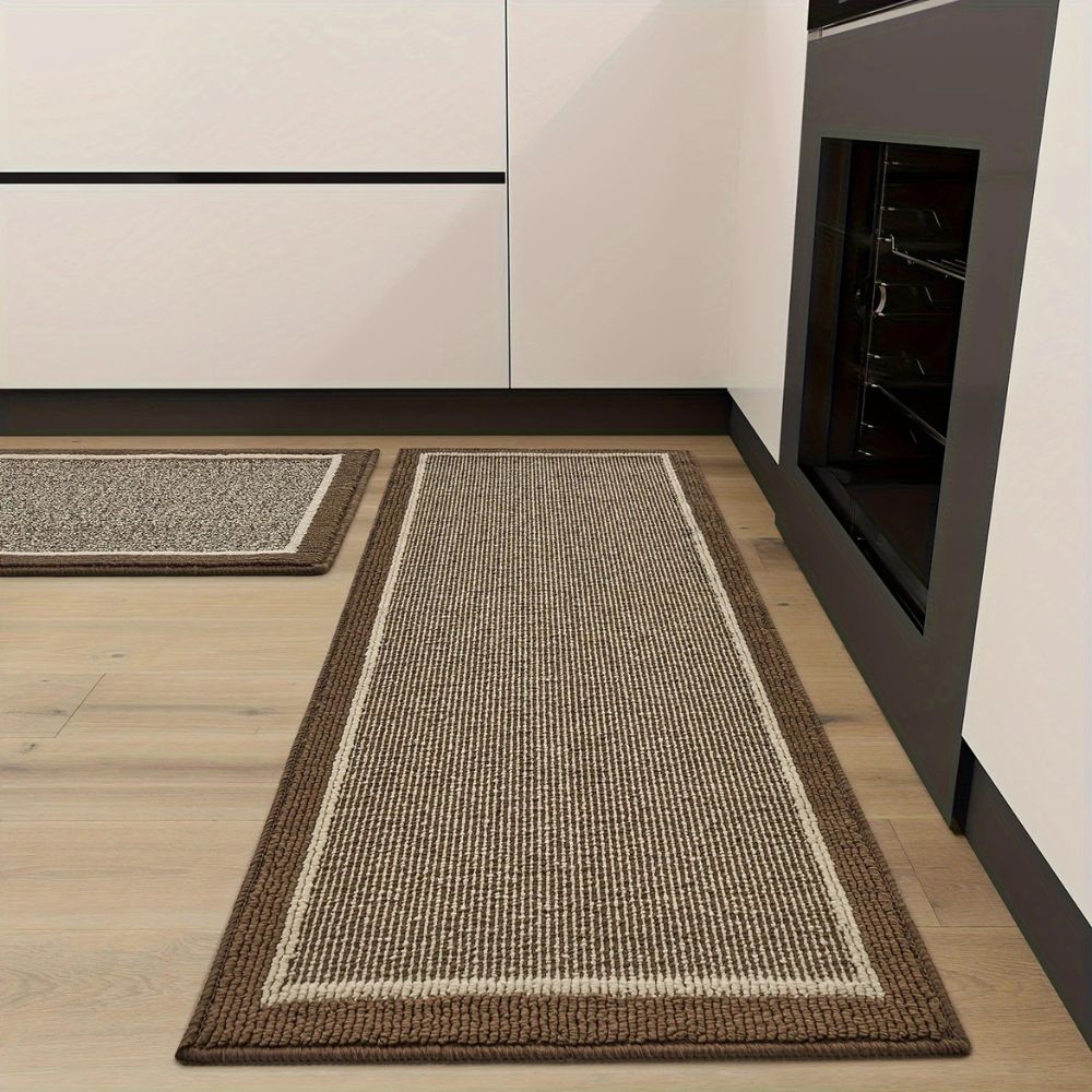 Decorative Runner Rug with Anti Slip Backing for Kitchens Hallways