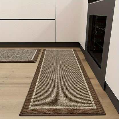 Decorative Runner Rug with Anti Slip Backing for Kitchens Hallways