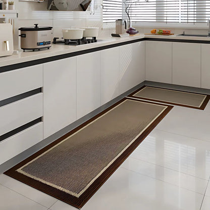 Decorative Runner Rug with Anti Slip Backing for Kitchens Hallways