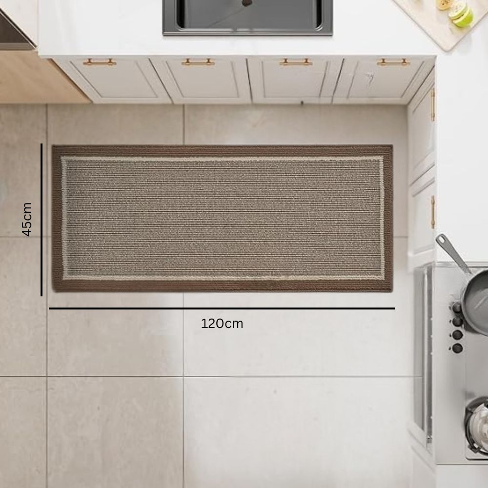Decorative Runner Rug with Anti Slip Backing for Kitchens Hallways
