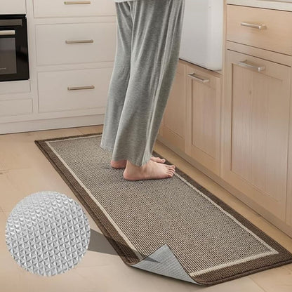 Decorative Runner Rug with Anti Slip Backing for Kitchens Hallways