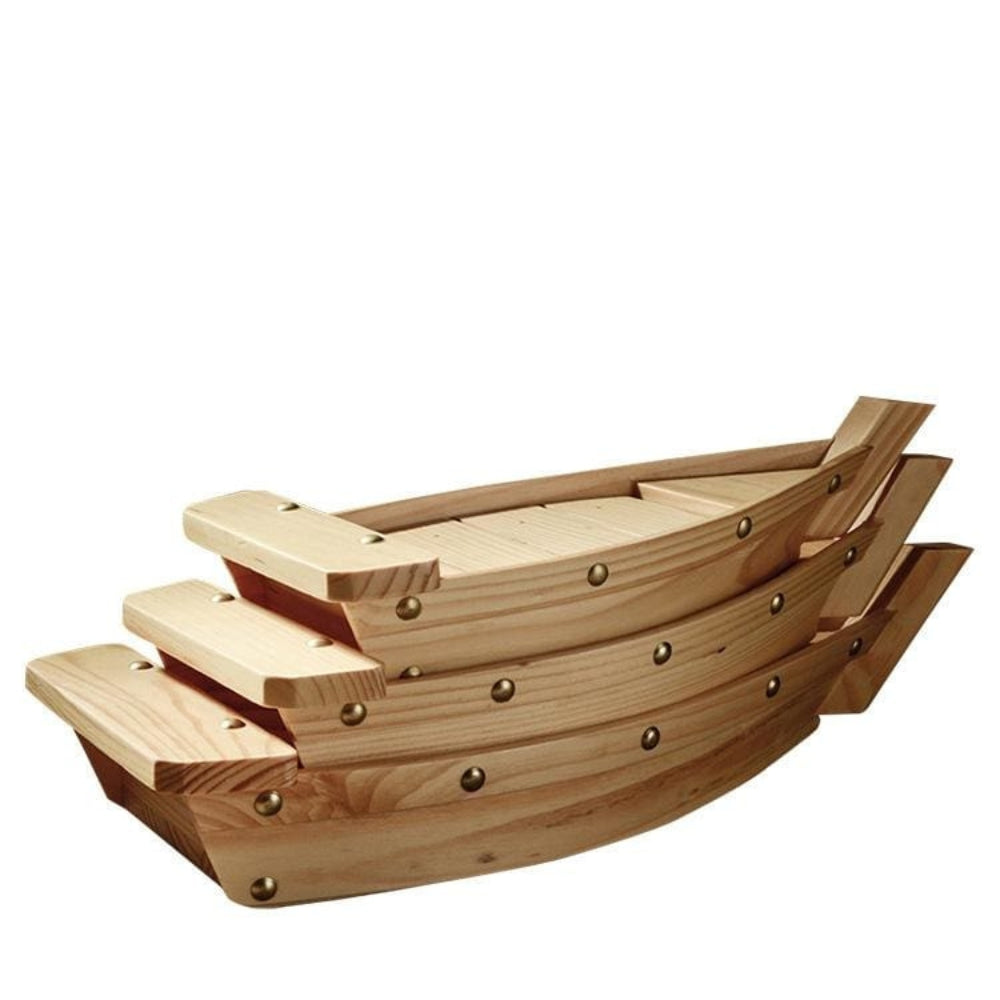 Decorative Sushi Boat Serving Tray Ship Shape Food Platter