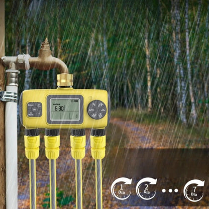 Digital 4-Zone Watering Timer LCD Display Smart Valve Irrigation Controller