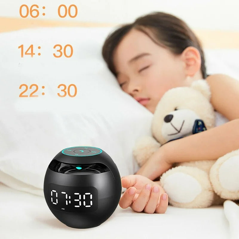 Digital Alarm Clock Bluetooth Speaker Colour LED Mood Light