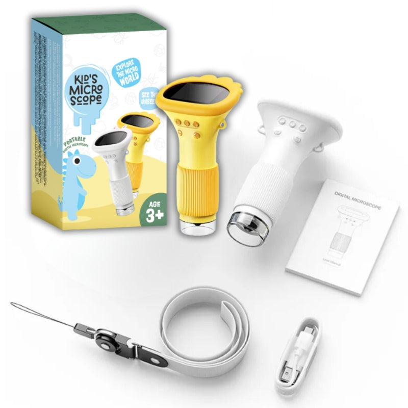 Digital Handheld Microscope for Kids with Screen 1000x Magnification STEM Science Learning Toy