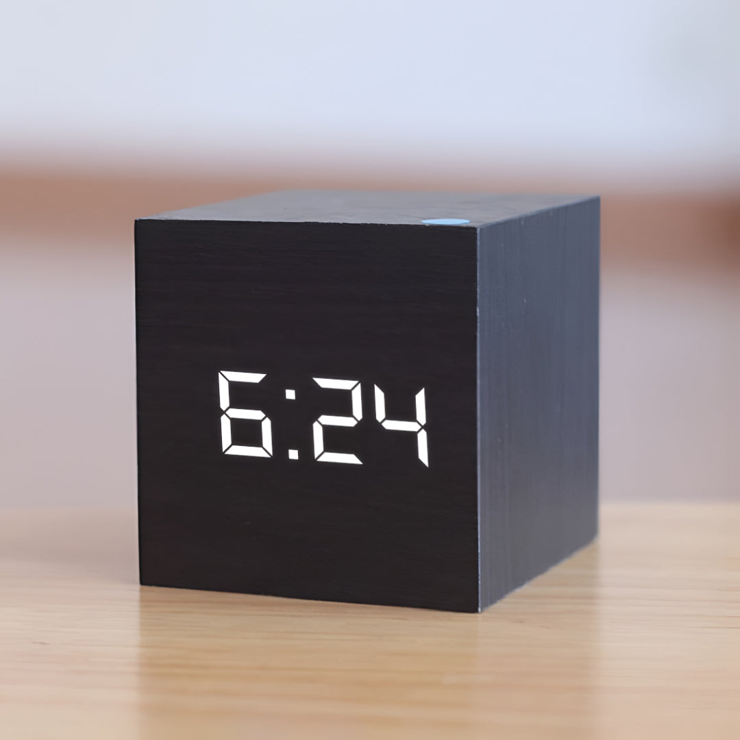 Digital LED Alarm Clock Desk Temperature Display With USB Power