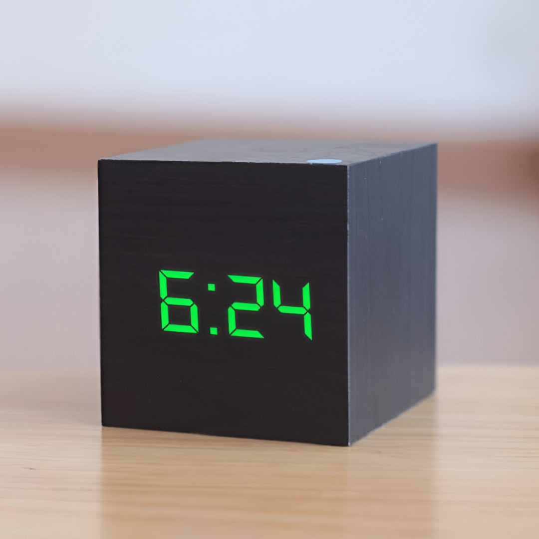 Digital LED Alarm Clock Desk Temperature Display With USB Power