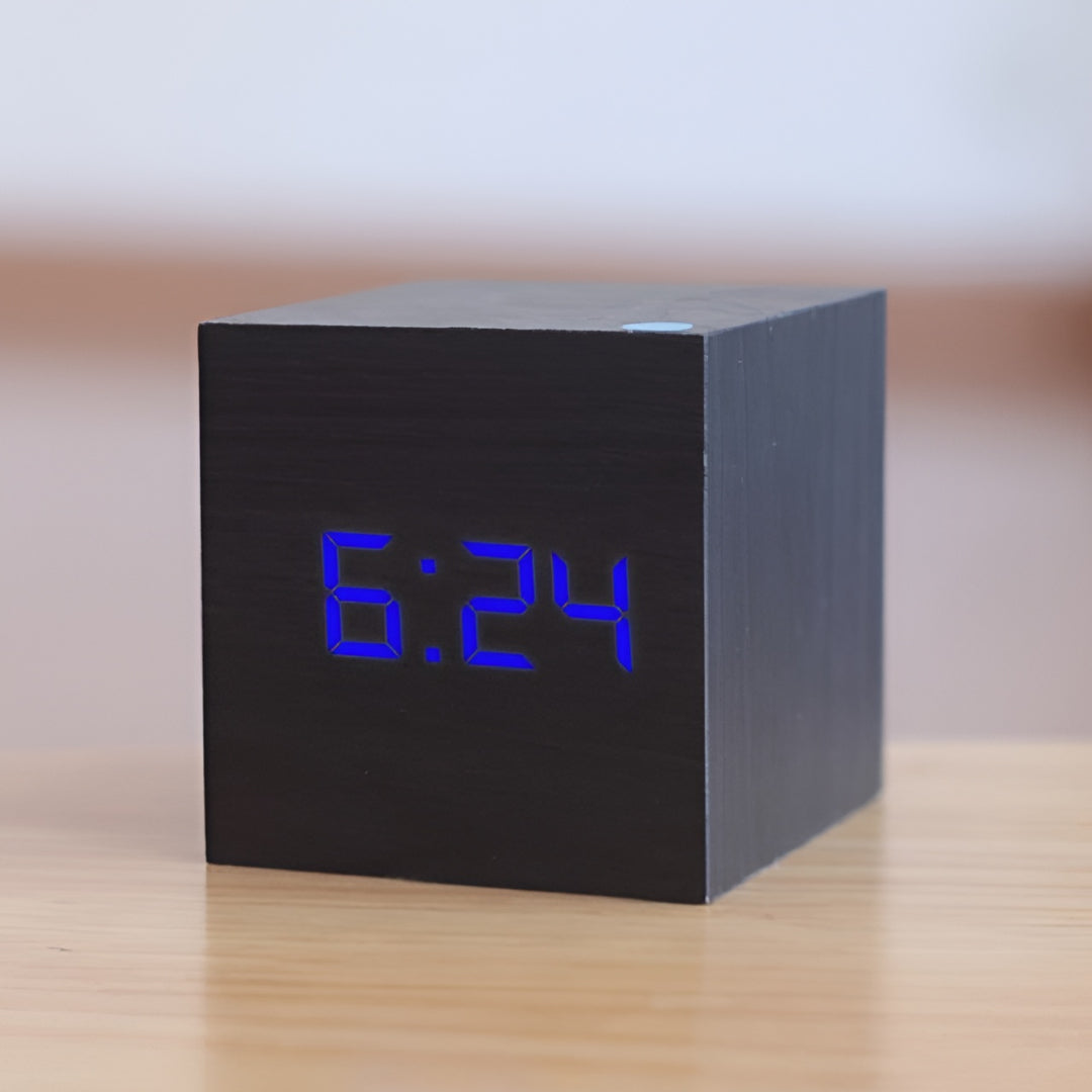 Digital LED Alarm Clock Desk Temperature Display With USB Power