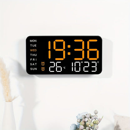 Digitix Digital Wall Clock Multifunction Electronic Display for Home