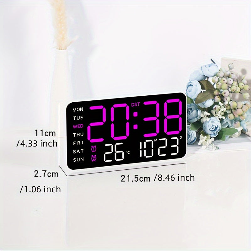 Digitix Digital Wall Clock Multifunction Electronic Display for Home