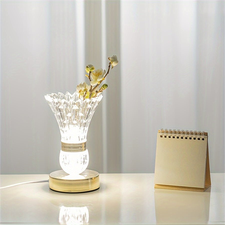 Dimmable LED Table Lamp USB Charging Port Compact Modern Bedside Desk Light