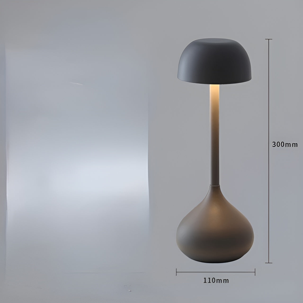 Dimmable Mushroom LED Table Lamp Modern Decorative Desk Lamp Adjustable Brightness Bedside Night Light