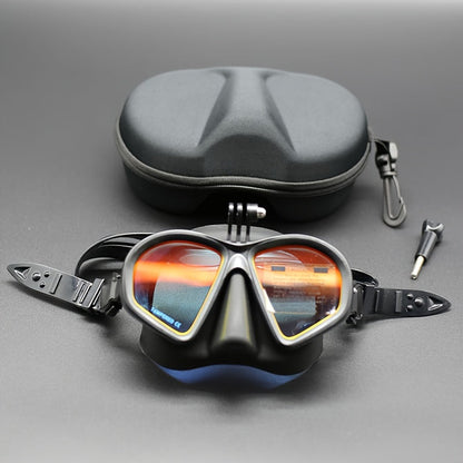 Diving Mask with Anti Fog Lens Camera Mount Snorkeling Set