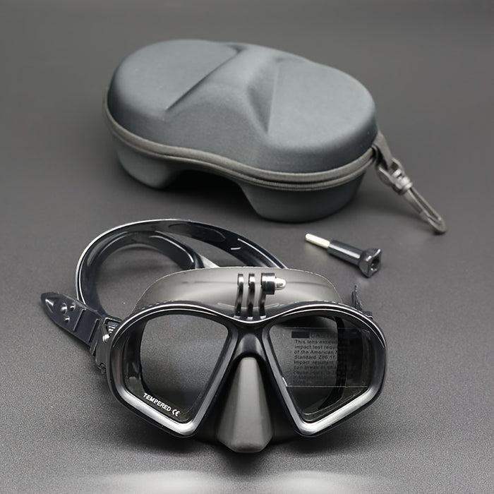 Diving Mask with Anti Fog Lens Camera Mount Snorkeling Set