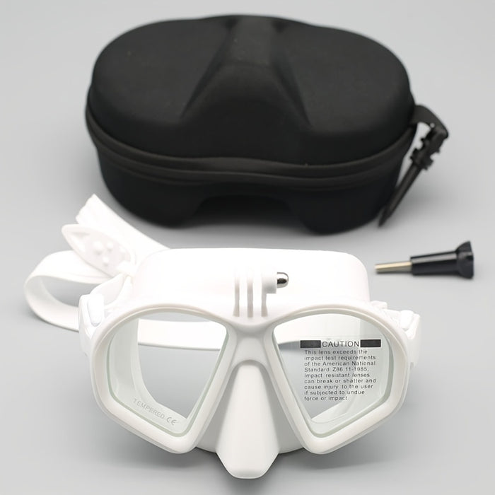 Diving Mask with Anti Fog Lens Camera Mount Snorkeling Set