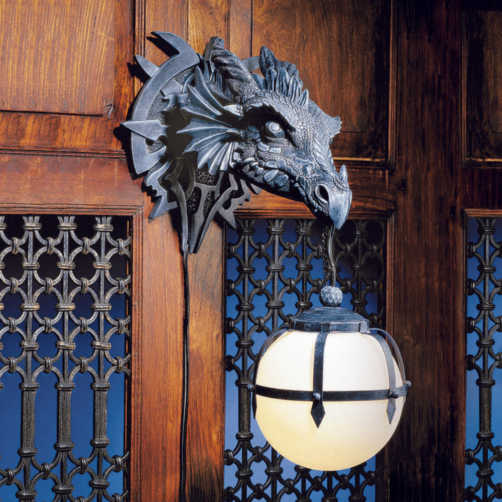 Dragon Head Wall Light Fantasy Sculpted LED Accent Lamp