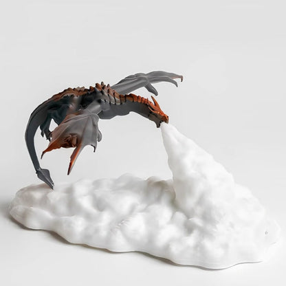 Dragon LED Flame Night Light Rechargeable Fantasy Halloween Table Lamp