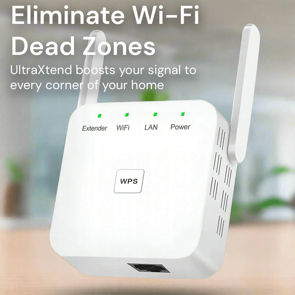 Dualband-WiFi-rækkeviddeforlænger med WPS-opsætning