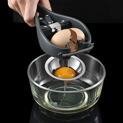 Egg Separator Cracker Tool Fast Egg Yolk White Separator Kitchen Tool Baking Cooking Meal Prep