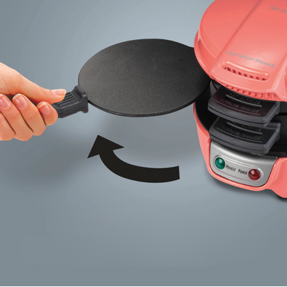Electric Breakfast Sandwich Maker with Single and Double Cooking Plates