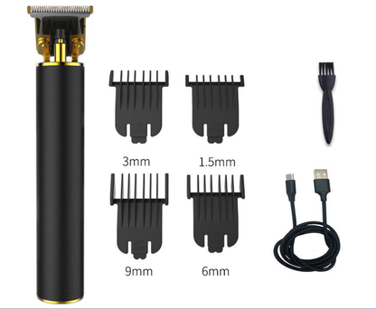Electric Hair Clipper T Blade Trimmer USB C Fast Charge Cordless Barber Grooming