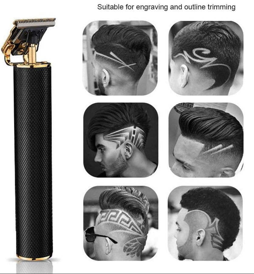 Electric Hair Clipper T Blade Trimmer USB C Fast Charge Cordless Barber Grooming