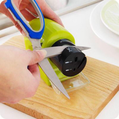 Electric Knife Sharpener Automatic Kitchen Knife Scissors Sharpener Diamond Grinding