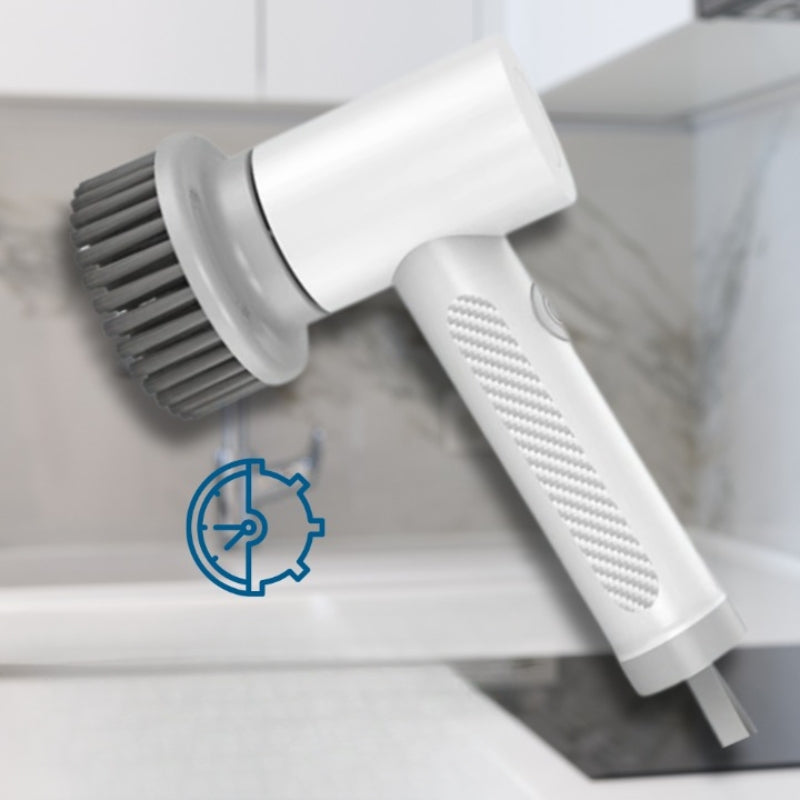 Electric Spin Scrubber Kitchen Cleaning Brush Cordless Rechargeable Power Scrub Tool