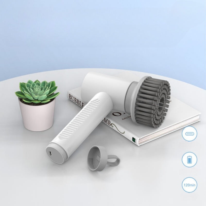 Electric Spin Scrubber Kitchen Cleaning Brush Cordless Rechargeable Power Scrub Tool