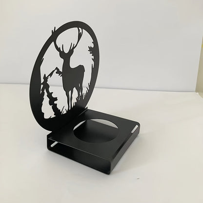 Elegant Deer Candle Holder Decorative Christmas Candle Stand Holiday Table Decor