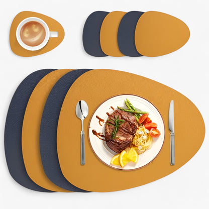 Elegant Durable Reversible Placemats Heat Resistant Non Slip Dining Table Mats