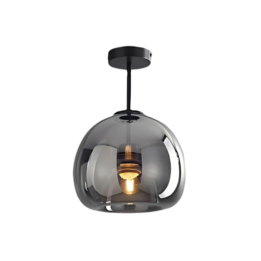 Elegant Glass Ceiling Light with Luxury Finish – Ø25 cm