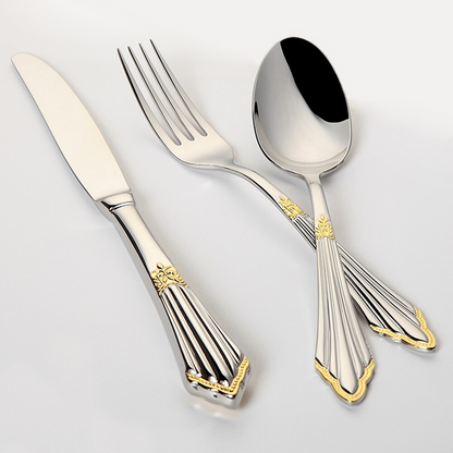 Elegant Handcrafted Cutlery Set Polished Finish Tableware Dining Utensils