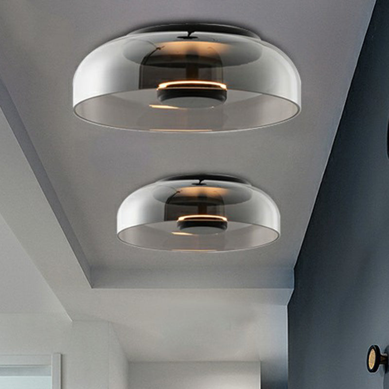 Elegant LED Glass Ceiling Light Modern Flush Mount Lighting