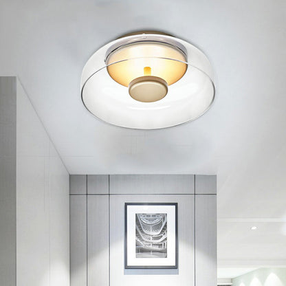 Elegant LED Glass Ceiling Light Modern Flush Mount Lighting