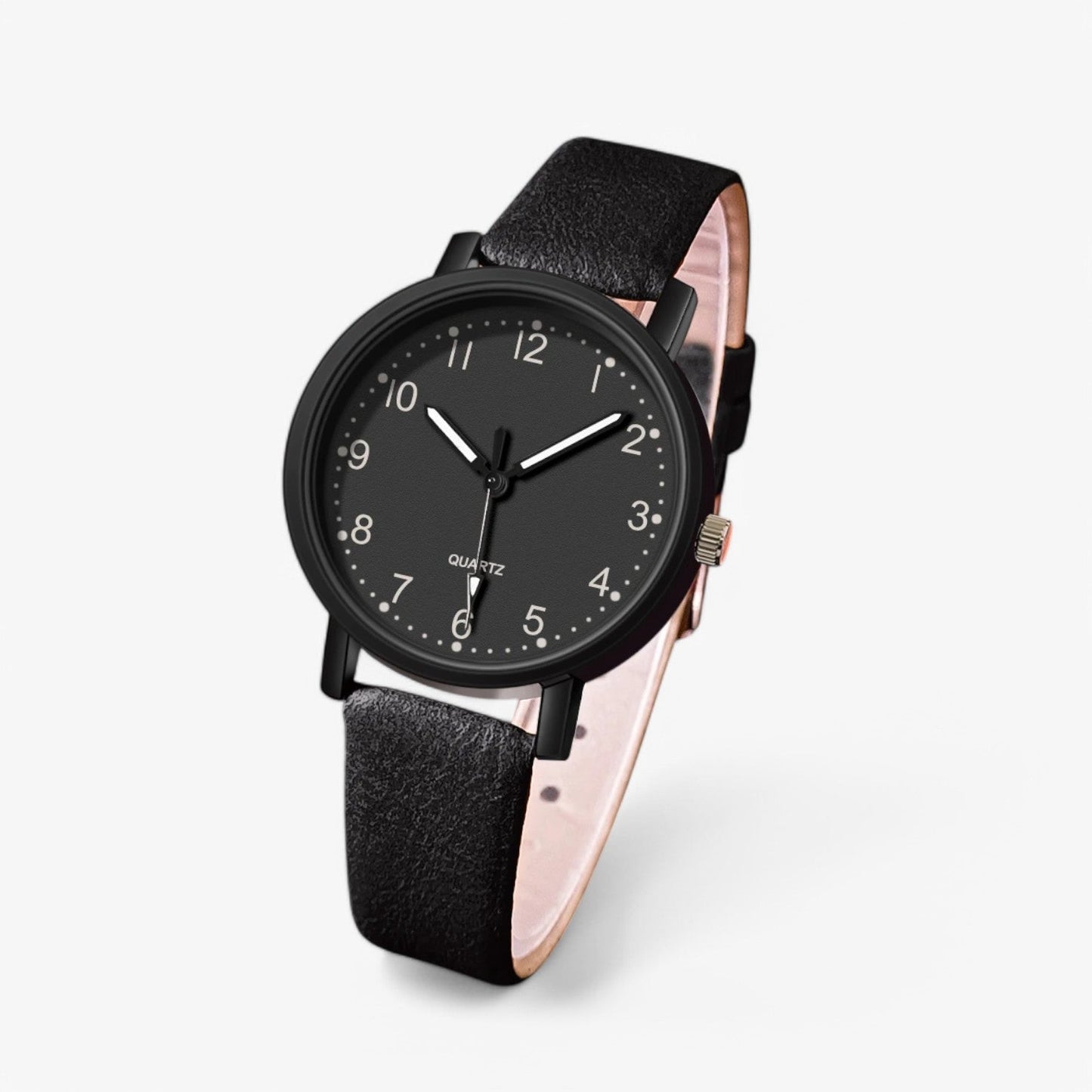 Elegant Women’s Watch with Round Dial and Classic Strap Luxury Style Wristwatch