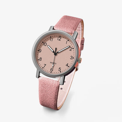 Elegant Women’s Watch with Round Dial and Classic Strap Luxury Style Wristwatch