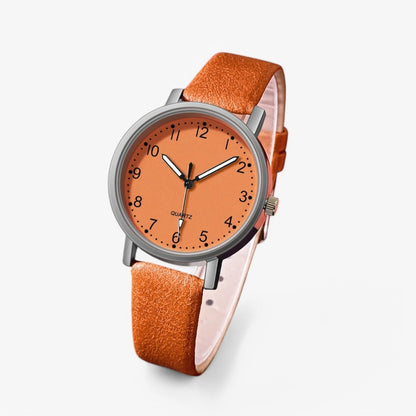 Elegant Women’s Watch with Round Dial and Classic Strap Luxury Style Wristwatch