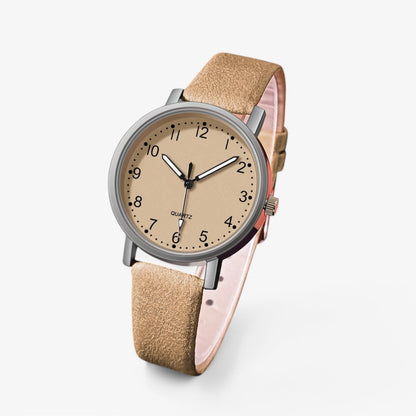 Elegant Women’s Watch with Round Dial and Classic Strap Luxury Style Wristwatch