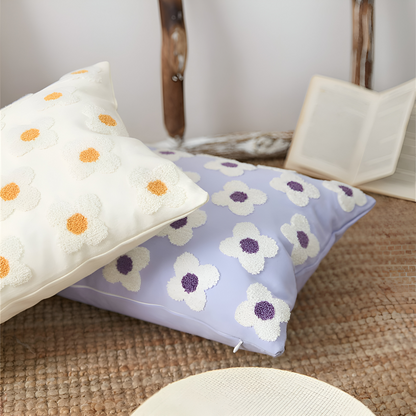 Embroidered Floral Cushion Covers Square and Rectangular Sofa Pillow Covers