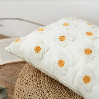 Embroidered Floral Cushion Covers Square and Rectangular Sofa Pillow Covers