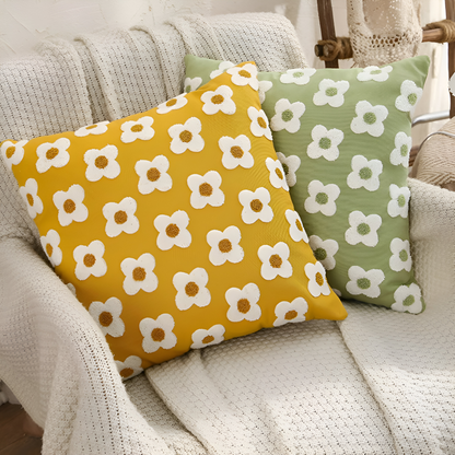 Embroidered Floral Cushion Covers Square and Rectangular Sofa Pillow Covers