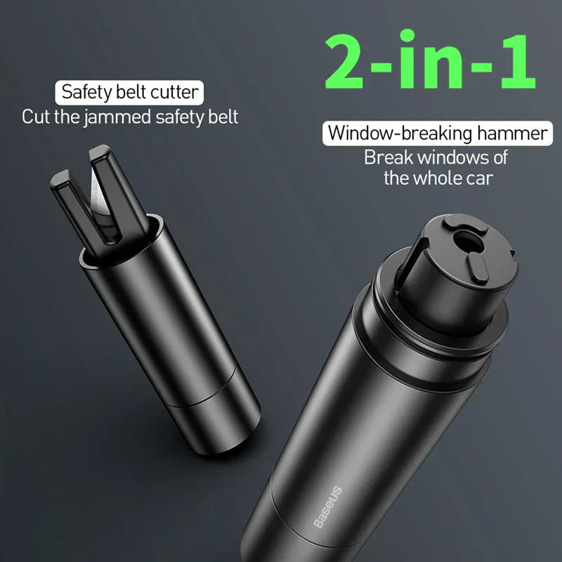 Emergency Car Safety Hammer with Seatbelt Cutter Compact Escape Tool