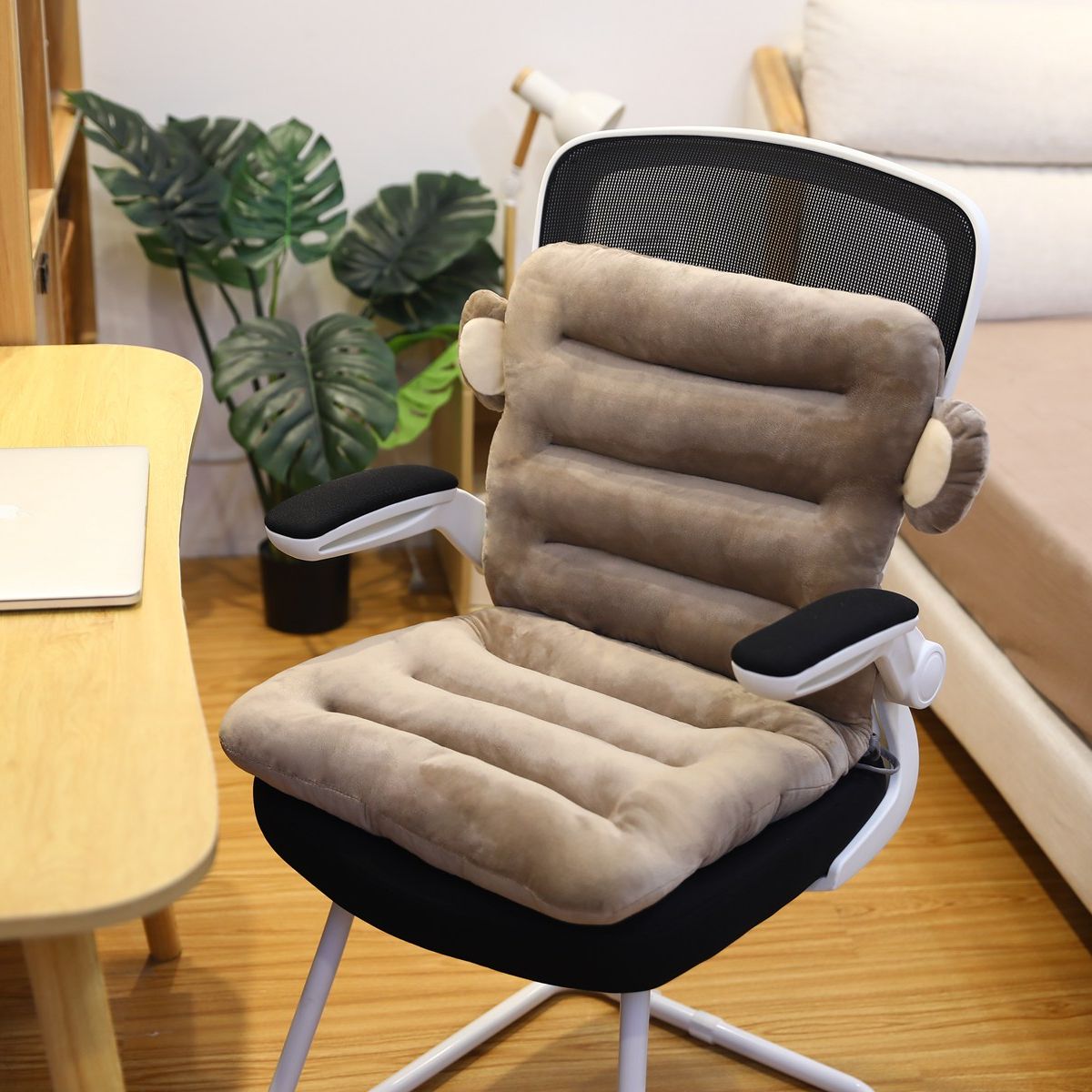 Ergonomic Back Support Seat Cushion Posture Corrector Non Slip Lumbar Pillow