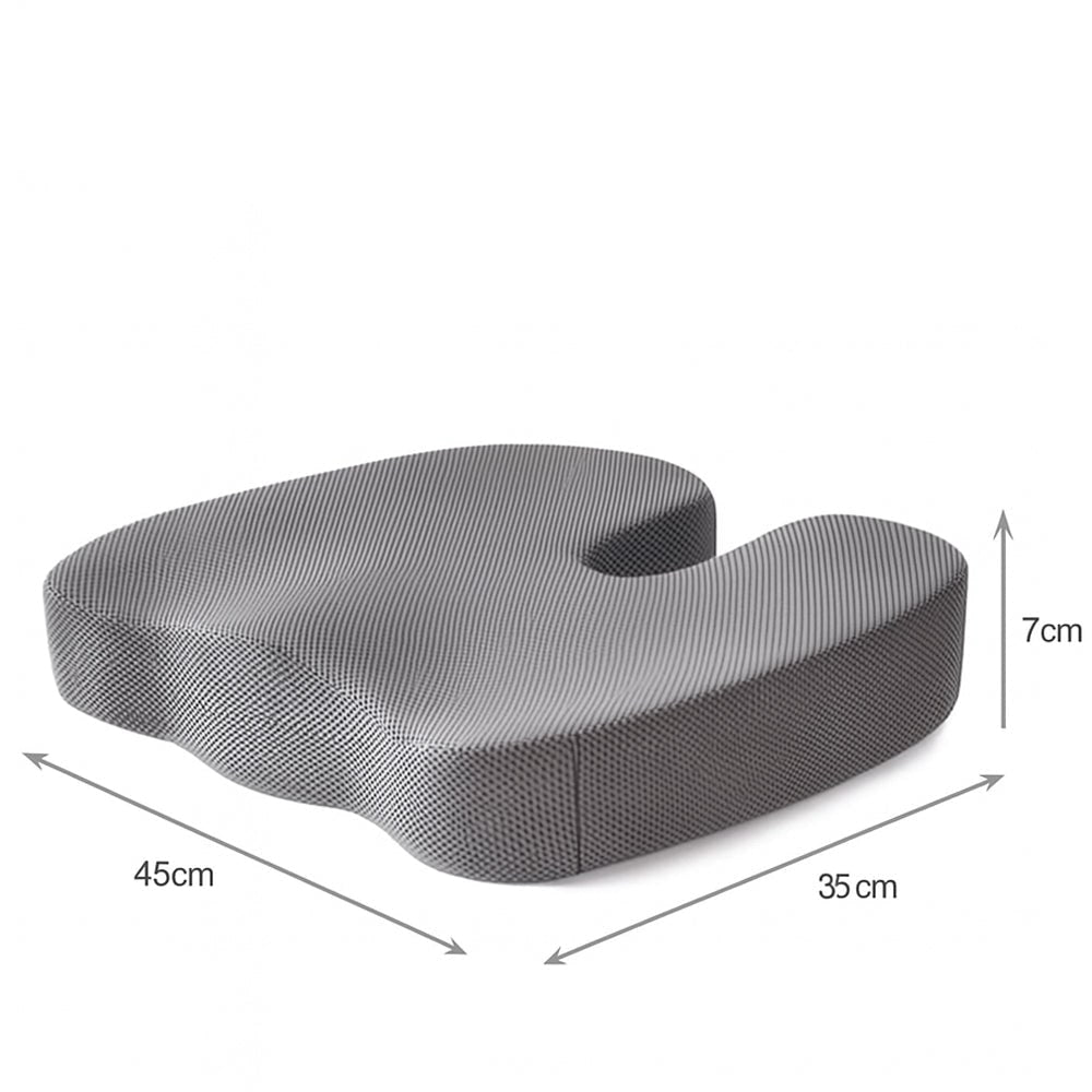 Ergonomic Memory Foam Office Chair Seat Cushion with Gel Layer